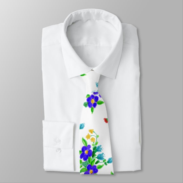 Gravata Tie Floral Personalizada (Amarrado)