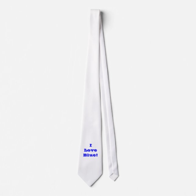 Gravata Tie I Love Blue (Frente)