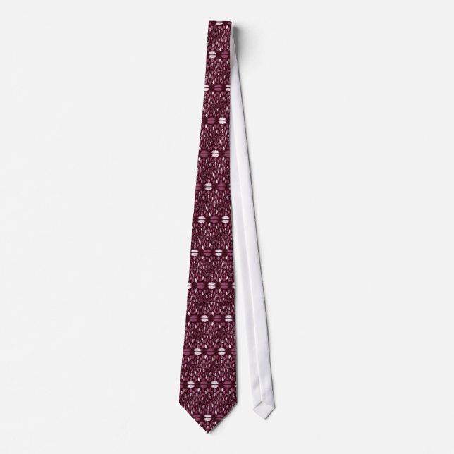 Gravata Tie Mosaic - Maroon (Frente)