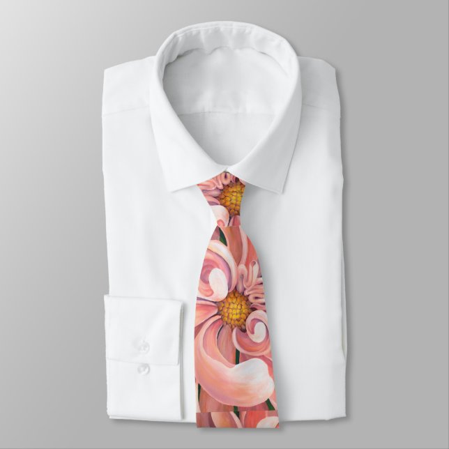 Gravata Tie Peachy Dahlia (Amarrado)