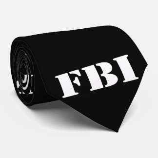 Gravata Tie Preta do FBI