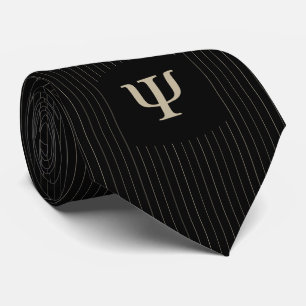 Gravata Tie Psicólogo Preto