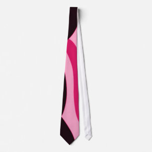 Gravata Tie Rosa Tribal