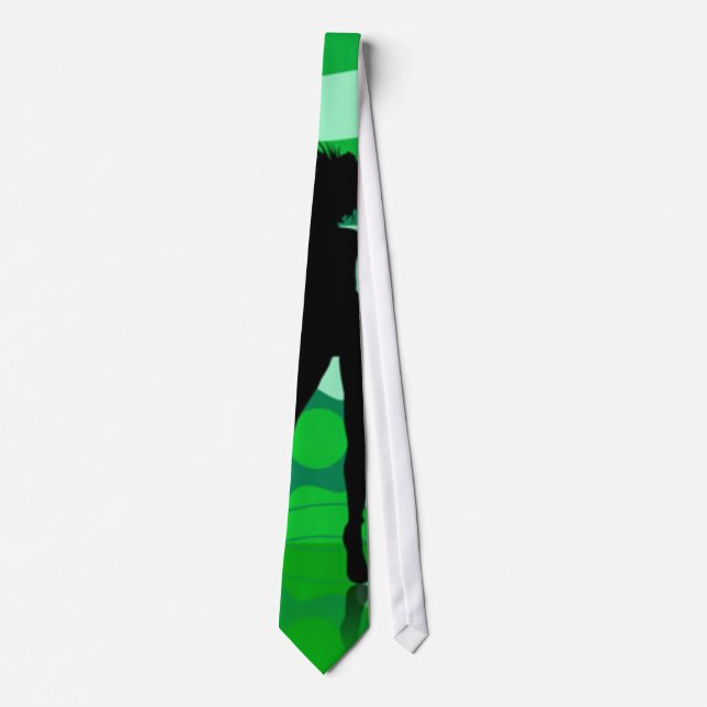Gravata Tie Silhouette Verde (Frente)