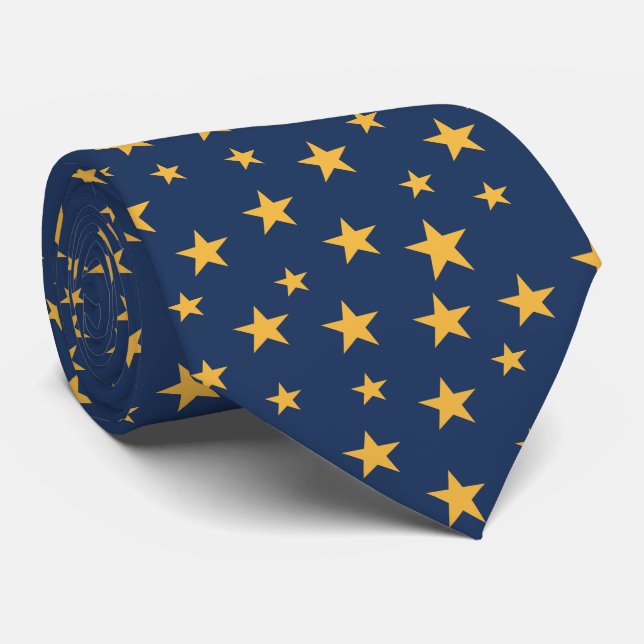 Gravata Tie - stars (Rolled)