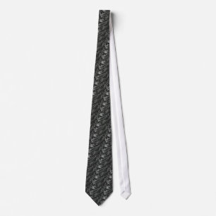 Gravata Tie Wild Turkey Feather - Black