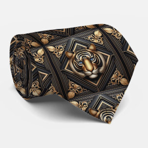 Gravata Tigre Feroz Moda Masculina Masculina
