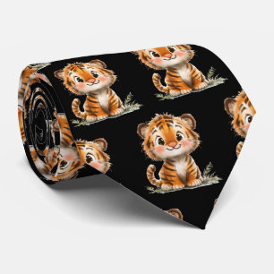 Gravata Tigre Fofo Kawaii