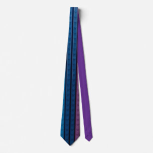 Gravata Tijolos plásticos verticais Azul-Roxo