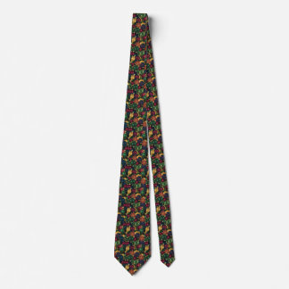 Gravata Tinsel - Green Purple Blue Red Christmas Necktie