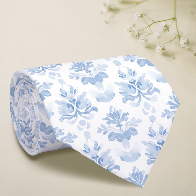 Gravata Tinta branca azul-aquática (Criador carregado)