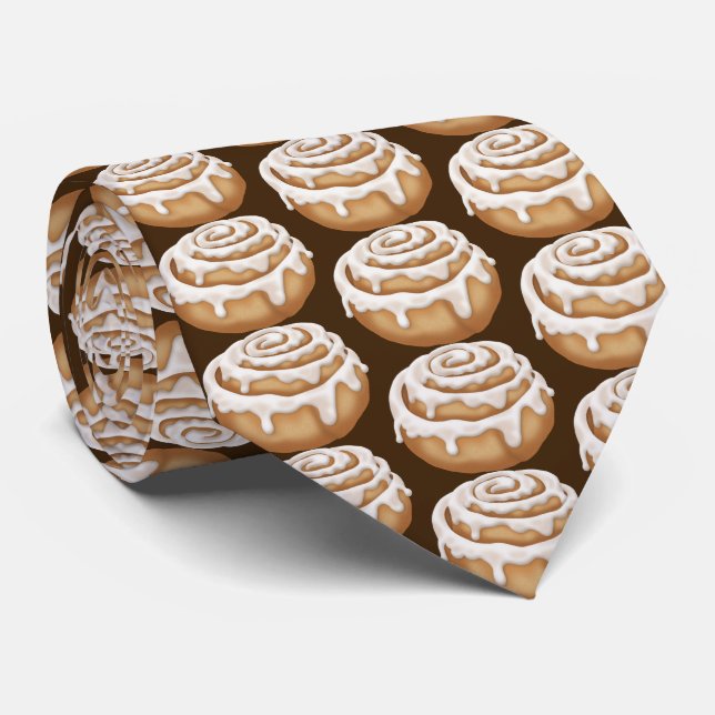 Gravata Tinta de panela de pão de canela gelada (Rolled)