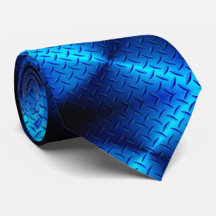 Gravata Tinta de pescoço de Placa de Diamante Azul