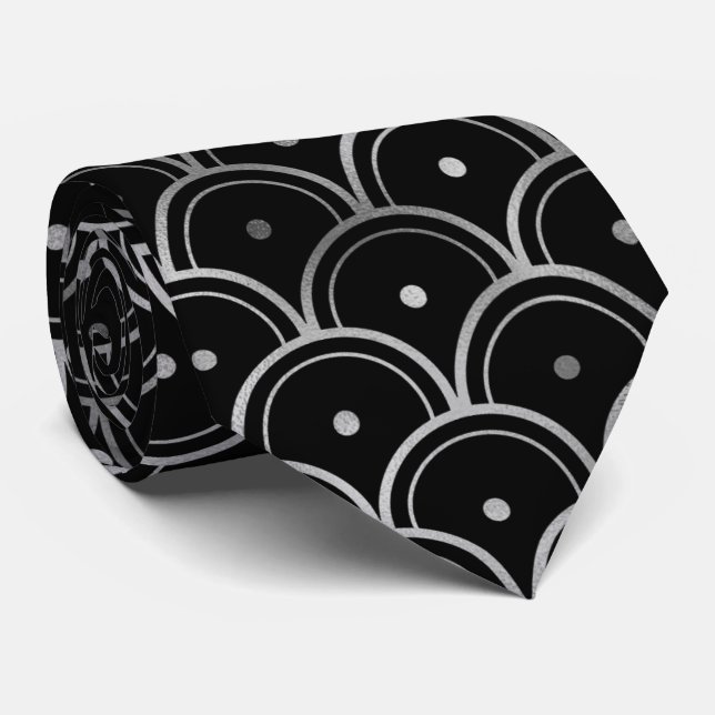 Gravata Tinta do pescoço com padrão em forma de trilho (Rolled)