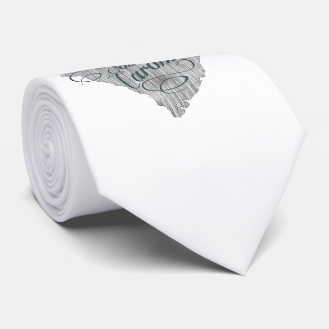 Gravata Tipografia do Estado da Carolina do Sul (Rolled)