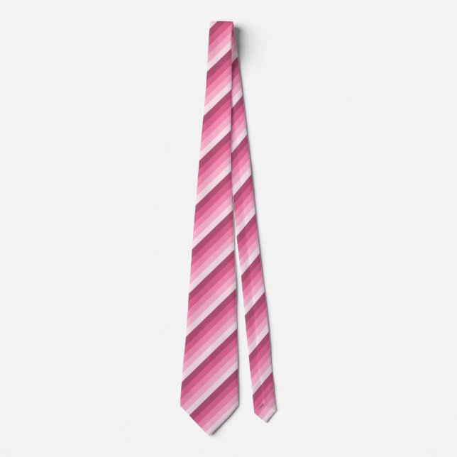 Gravata Tiras de sombra rosa (Frente)
