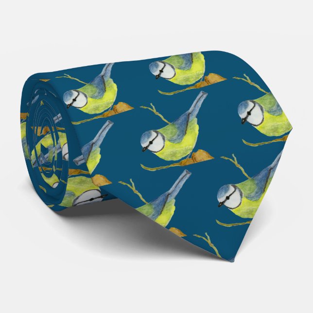 Gravata Tit azul (Rolled)