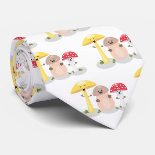 Gravata Toadstool de cogumelo-do-kawaii