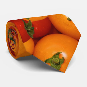 Gravata Tomates de cereja vermelhos e alaranjados