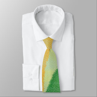 Gravata Tonalidade Âmbar Verde Amarelo Texturizado Abstrat