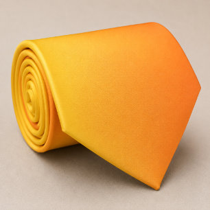 Gravata Tonalidade Laranja Amarelo