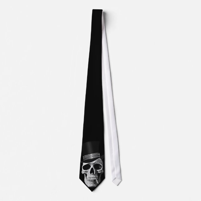 Gravata Top hat skull (Frente)