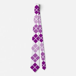 Gravata Torção Personalizada de Argyle Roxo