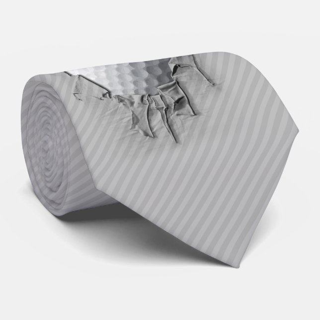 Gravata Torn Golf Ball Tie (Rolled)