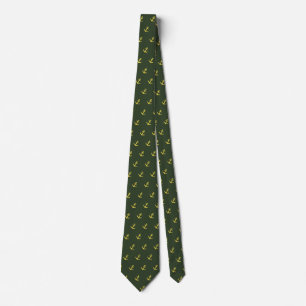 Gravata Torneio de Âncora Verde e Amarelo