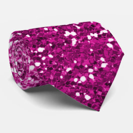Gravata Torneio de Glitter Glitter Fuchsia Rosa