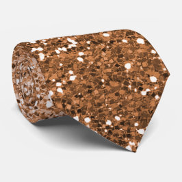 Gravata Torneio De Pescoço Com Rosa De Glitter Dourado