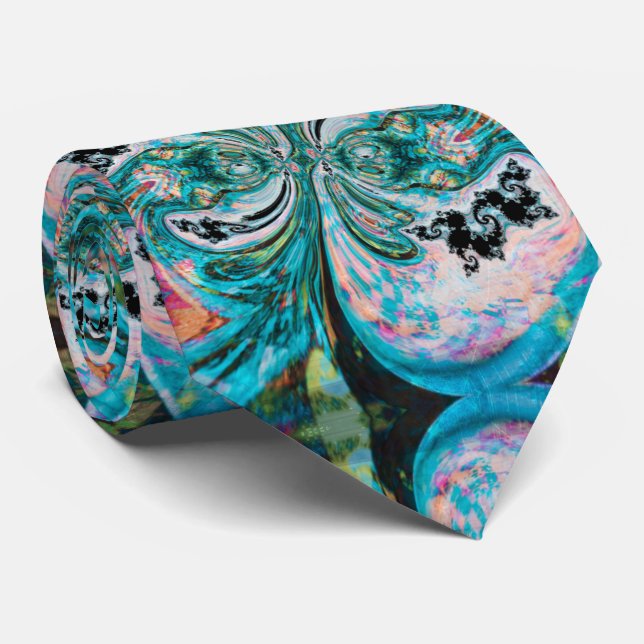 Gravata Torneio De Pescoço De Turquesa Derretido (Rolled)