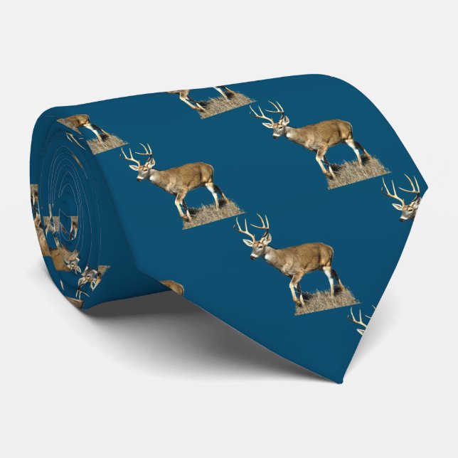 Gravata Torneio De Pescoço De Veado Branco (Rolled)