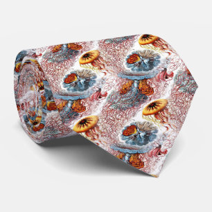 Gravata Torneira de Peixes Coloridos