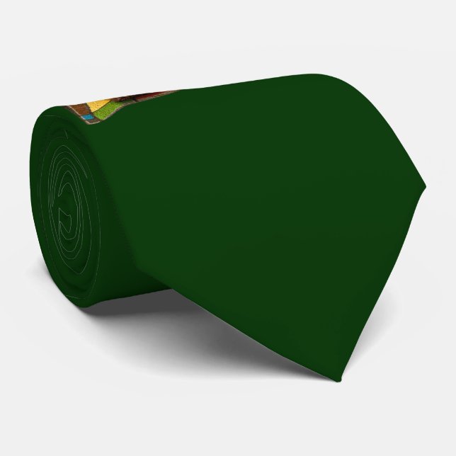 Gravata Torre de tapete mágico (verde escuro) (Rolled)