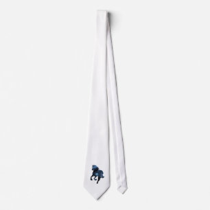 Gravata Torre Elegante de Cavalo Azul