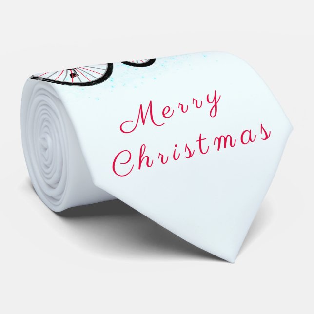 Gravata Torta de Natal Gnomo (Rolled)