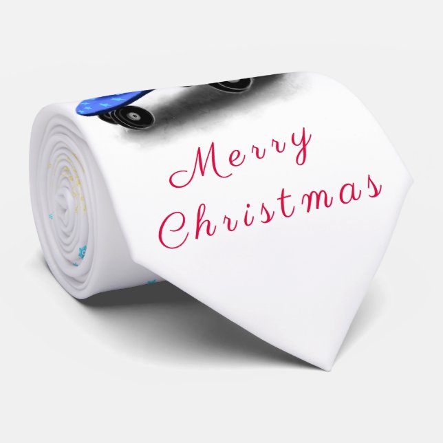 Gravata Torta de Natal Gnomo (Rolled)