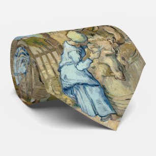 Gravata Tosquiador dos carneiros de Van Gogh após o painço