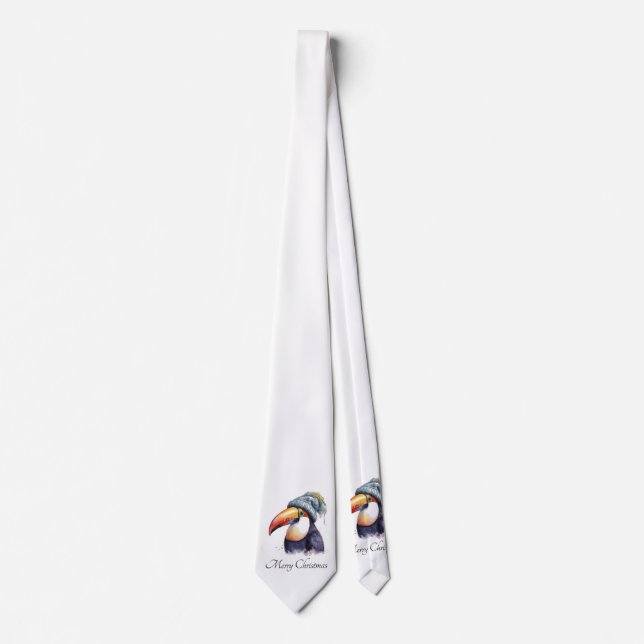 Gravata Toucan Winter Vibes, personalizado (Frente)