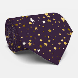 Gravata Trabalho Dourado Roxo, Graduação, Presente