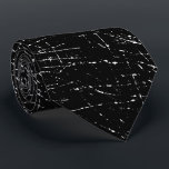 Gravata Traços de Linha Branca em Preto<br><div class="desc">Uma gravata preta com vários arranhões de linha branca Nesta gravata,  o fundo não pode ser alterado</div>