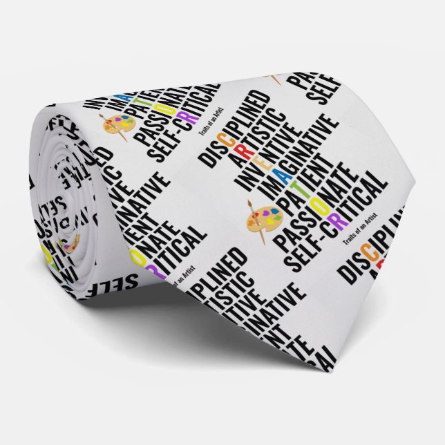 Gravata Traços de um Artista (Rolled)