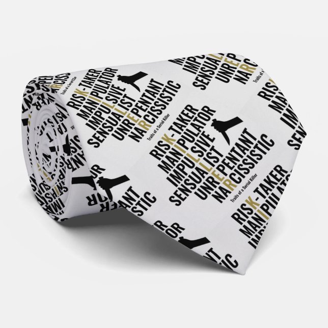 Gravata Traços de um Assassino serial (Rolled)