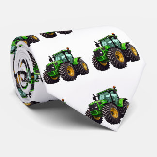 Gravata Trator de Fazenda Verde masculino