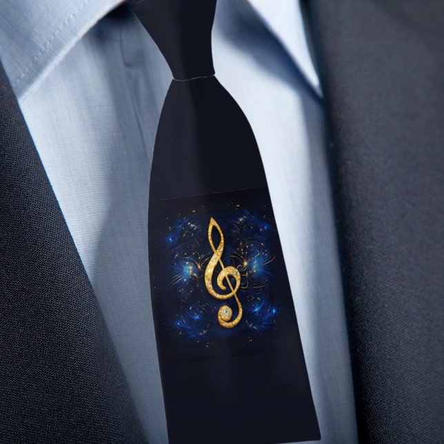 Gravata Treble Clef Necktie (Criador carregado)