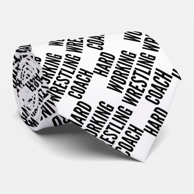 Gravata Treinador de Luta de Trabalho do duro (Rolled)