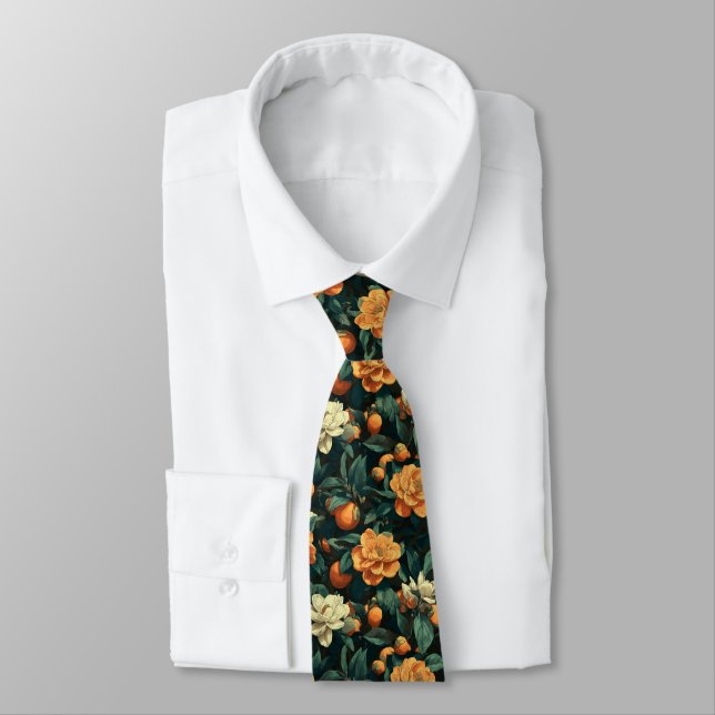 Gravata Trendy Best Man Gardenias Flower (Amarrado)