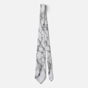 Gravata Trendy White Marble Stone - Elegante