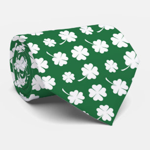Gravata Trepadeiras legais de trevo de quatro folhas no Di
